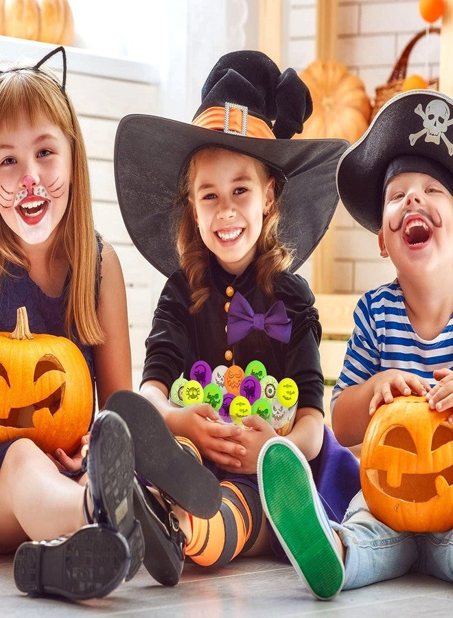 Pllieay 100 PCS Halloween Bouncy Balls, Glow in The Dark Bouncing Balls, Halloween Party Favor Supplies, School Classroom Game Rewards, Trick or Treat Party Bag Filler - Image 5